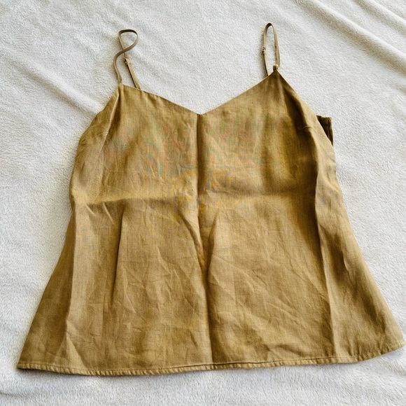 Seed Heritage Tops - Seed Heritage Size 8 Camisole Linen Tank Mustard